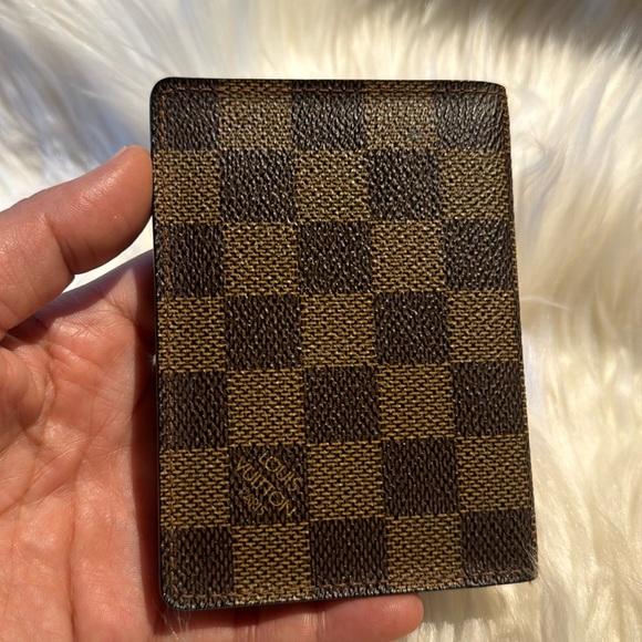 LOUIS VUITTON Damier Ebene Porte 2 Cartes Vertical Card Holder - Picture 16 of 17